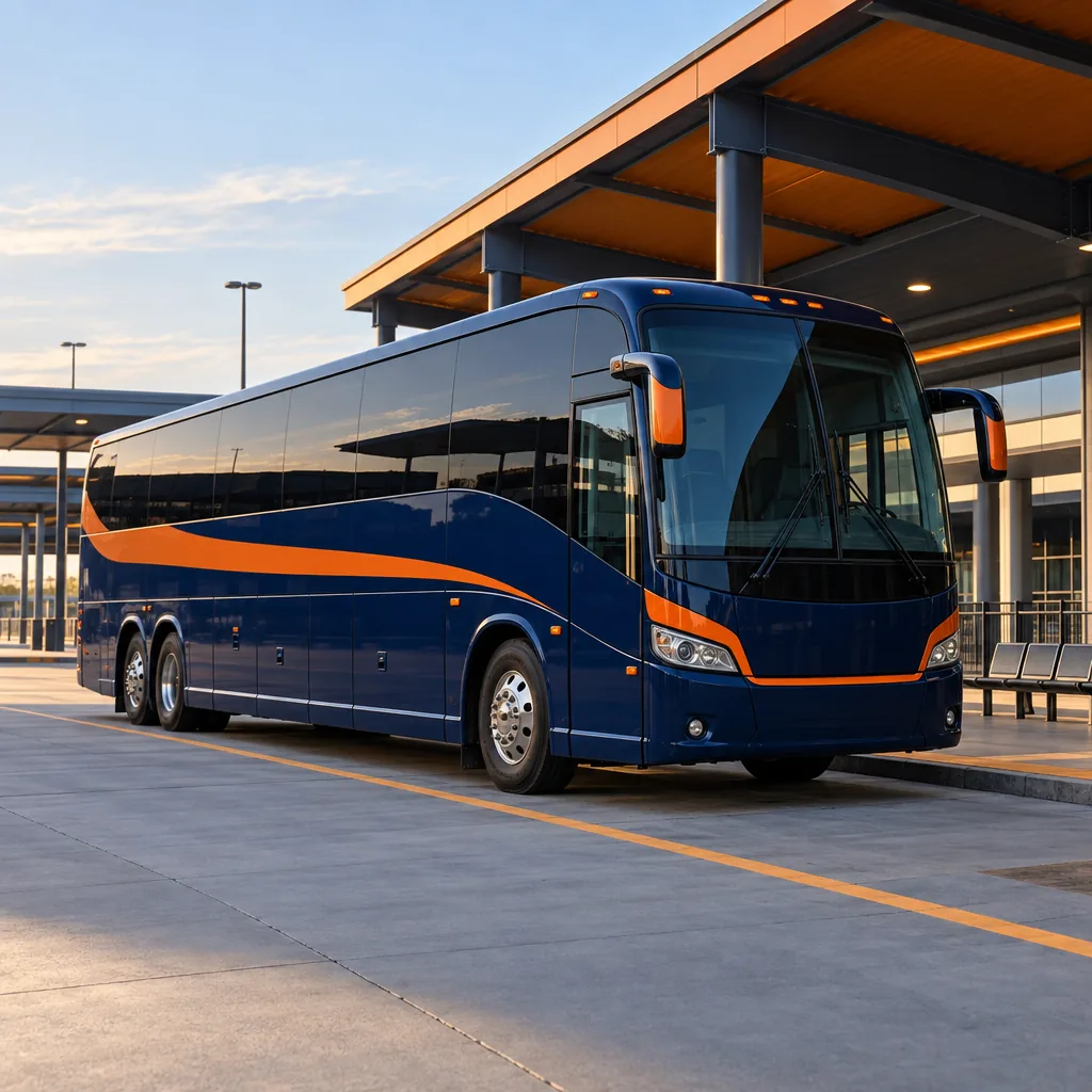 Illustrated bus boarding scene representing the Passenger CDL endorsement